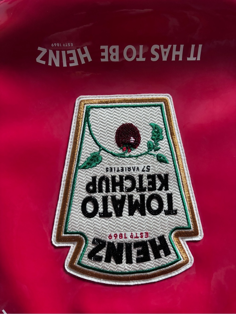 kate spade Red Patent Tote with Heinz Tomato Ketchup Patch - Picture 5 of 7